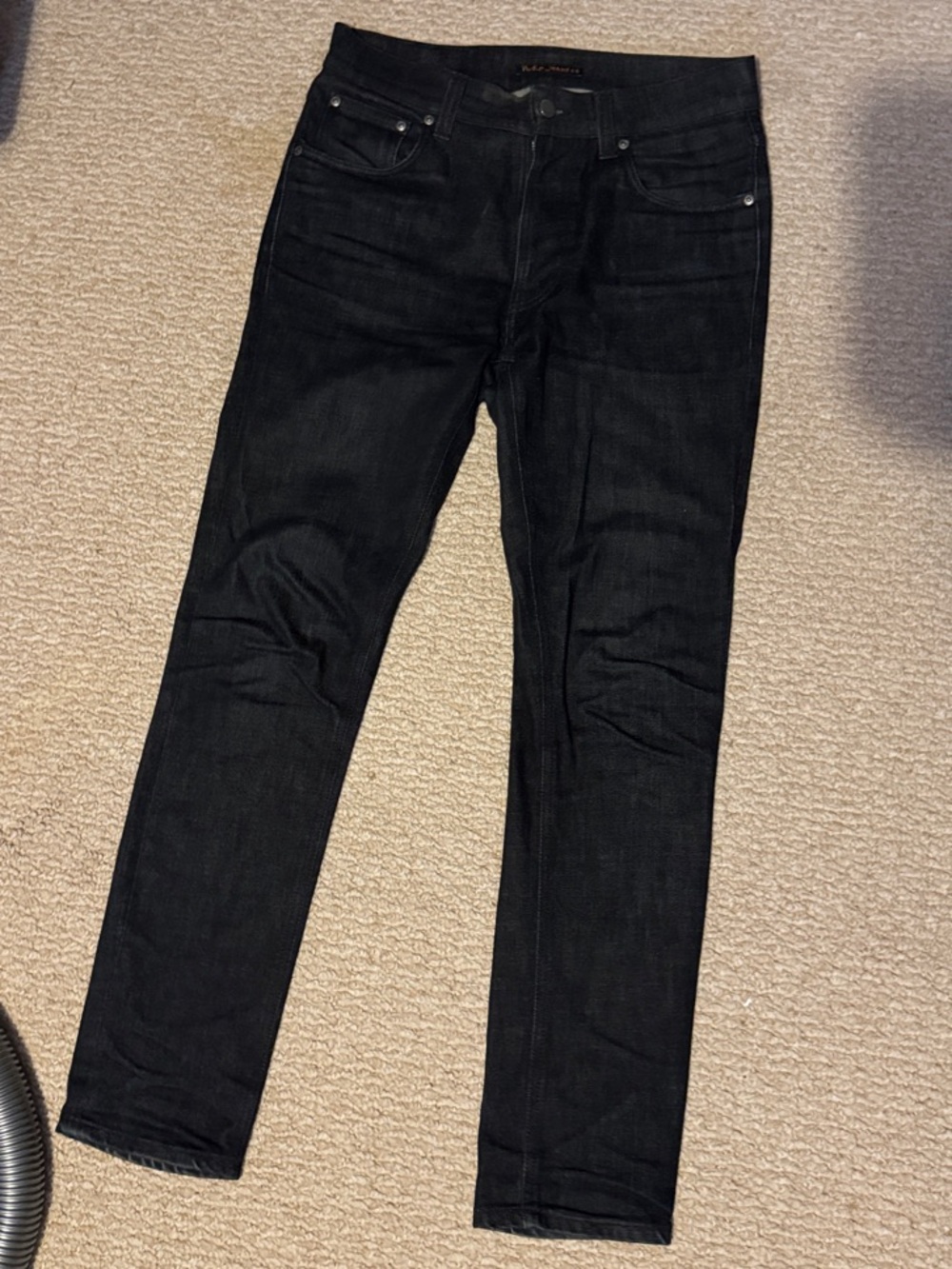 Nudie Jeans Lean Dean 31 30 black raw denim